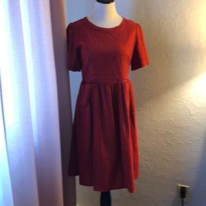 Cutie Red Casual Dress - size small